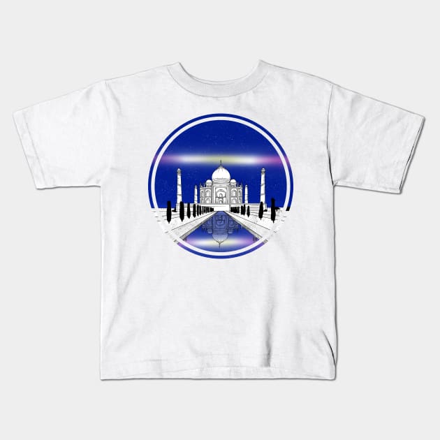 Taj Mahal Kids T-Shirt by mailboxdisco